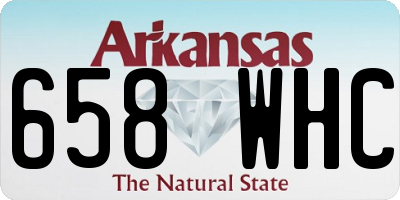 AR license plate 658WHC