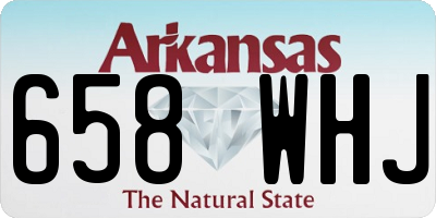 AR license plate 658WHJ