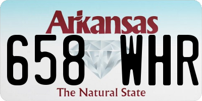AR license plate 658WHR