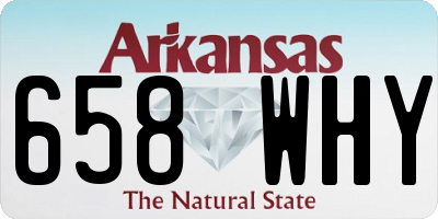 AR license plate 658WHY