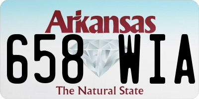 AR license plate 658WIA