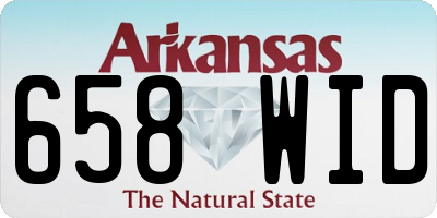 AR license plate 658WID