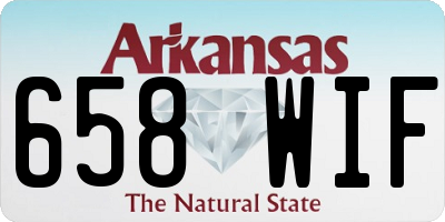 AR license plate 658WIF
