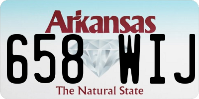 AR license plate 658WIJ