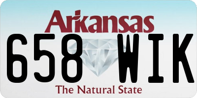 AR license plate 658WIK