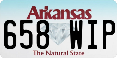 AR license plate 658WIP