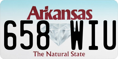 AR license plate 658WIU