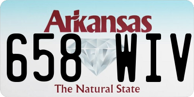 AR license plate 658WIV