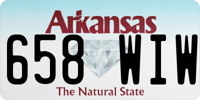 AR license plate 658WIW