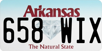 AR license plate 658WIX
