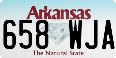 AR license plate 658WJA