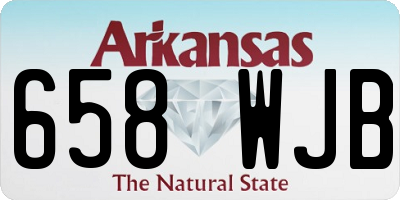AR license plate 658WJB