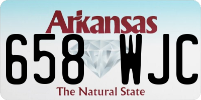 AR license plate 658WJC