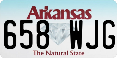 AR license plate 658WJG