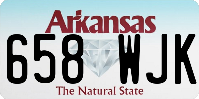 AR license plate 658WJK
