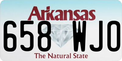 AR license plate 658WJO
