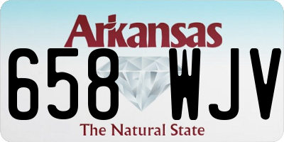 AR license plate 658WJV