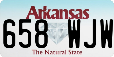 AR license plate 658WJW