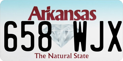 AR license plate 658WJX