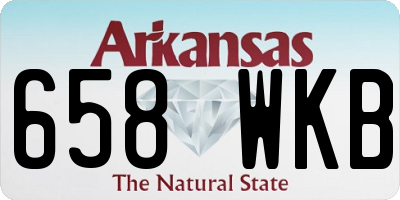 AR license plate 658WKB