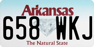 AR license plate 658WKJ