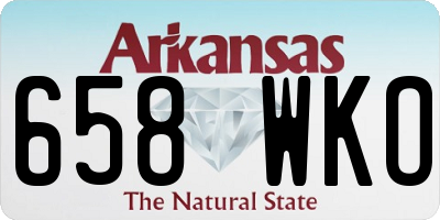 AR license plate 658WKO