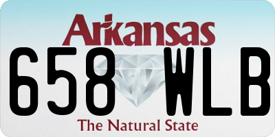 AR license plate 658WLB