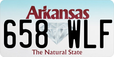 AR license plate 658WLF