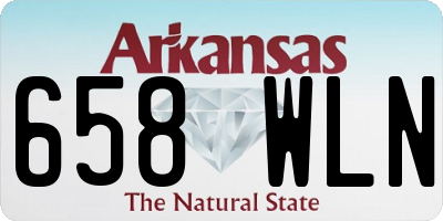 AR license plate 658WLN