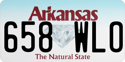 AR license plate 658WLO