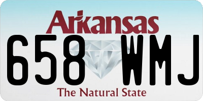 AR license plate 658WMJ