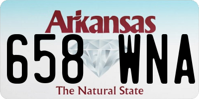 AR license plate 658WNA
