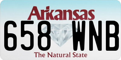 AR license plate 658WNB