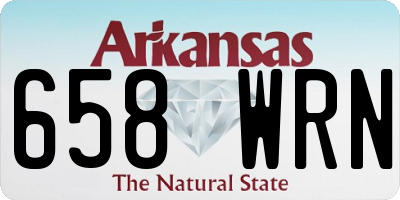 AR license plate 658WRN