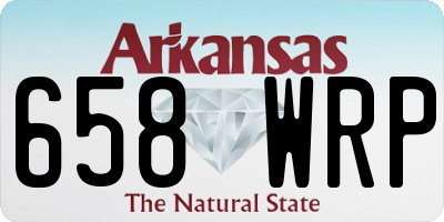 AR license plate 658WRP