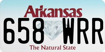 AR license plate 658WRR
