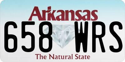AR license plate 658WRS