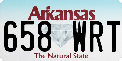 AR license plate 658WRT