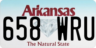 AR license plate 658WRU