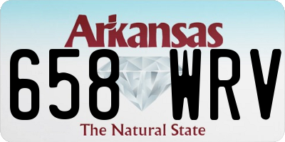 AR license plate 658WRV