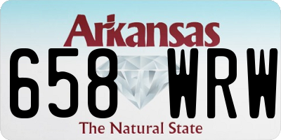 AR license plate 658WRW