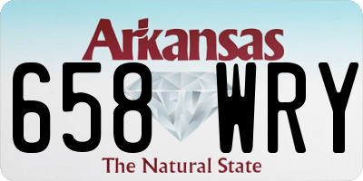 AR license plate 658WRY