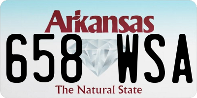 AR license plate 658WSA