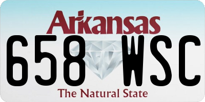 AR license plate 658WSC