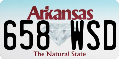 AR license plate 658WSD