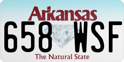 AR license plate 658WSF