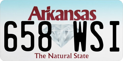 AR license plate 658WSI
