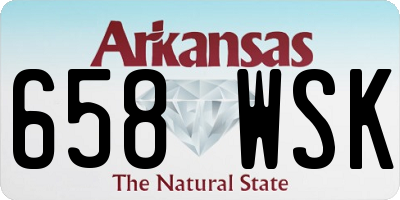 AR license plate 658WSK