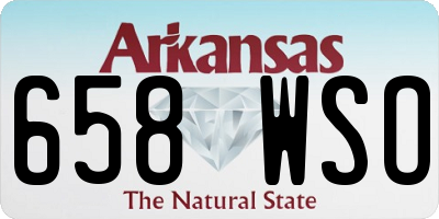 AR license plate 658WSO