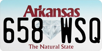 AR license plate 658WSQ